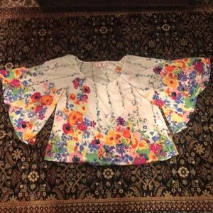 H&M the garden collection floral print blouse 6